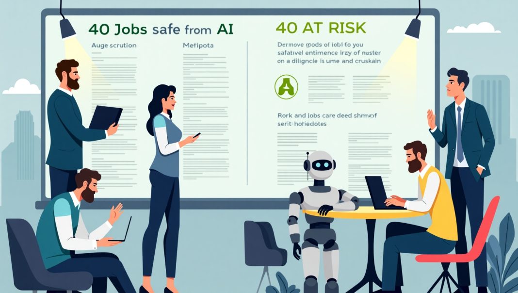 Future of Work 2025: Microsoft Lists 40 Jobs Safe from AI and 40 at Risk.